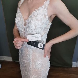 Ivory&Blush floral wedding/prom dress